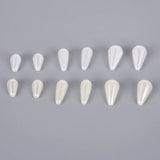 5pcs Beige ABS Pearls Beads for Jewelry Making Spacer Hole Euro Beads