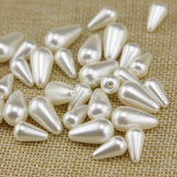5pcs Beige ABS Pearls Beads for Jewelry Making Spacer Hole Euro Beads