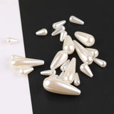 5pcs Beige ABS Pearls Beads for Jewelry Making Spacer Hole Euro Beads