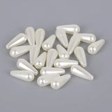 5pcs Beige ABS Pearls Beads for Jewelry Making Spacer Hole Euro Beads
