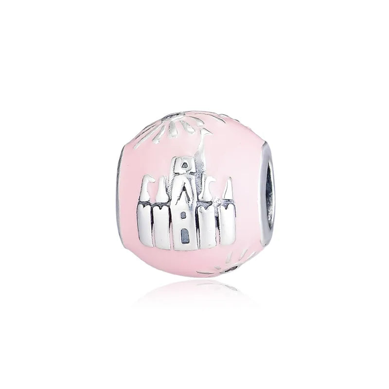 Fantasy Castle Enamel Charm Beads for Bracelets