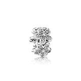 S925 Sterling Silver Heart Beads for DIY Bracelet Jewelry