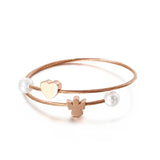 Angle Heart Women Bangle Stainless Steel