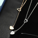 Europe And The Necklace Personality Peach Heart Love Women's Y-shaped Necklace