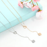 Europe And The Necklace Personality Peach Heart Love Women's Y-shaped Necklace