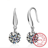 925 Silver Crystal Name Earrings Set