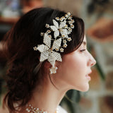 Silk Yarn Flowers Headdress Hair Accessories for Bride