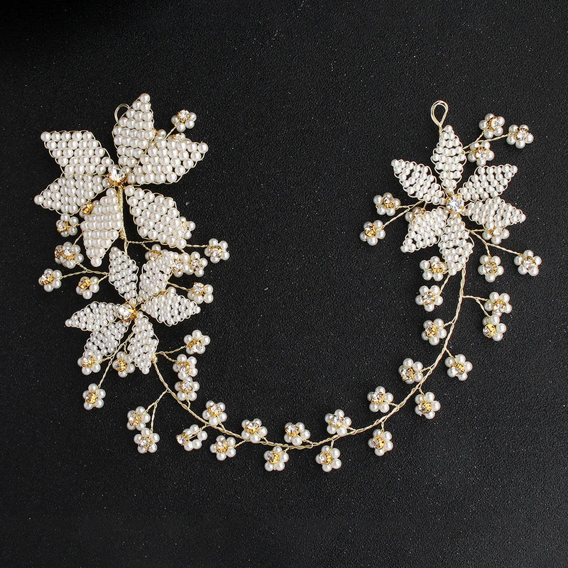 Silk Yarn Flowers Headdress Hair Accessories for Bride