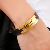 Leather Arrow Bracelets Bangle Men Stainless Steel Bangle Bracelet