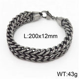 Punk Street Style Men Stainless Steel Bracelet Heavy Motorcycle Men Bracelets