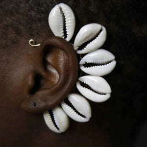 Punk Style Cowry Shells Earing Cuff No-Hole Women Earrings