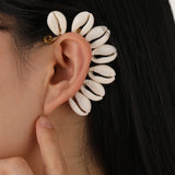 Punk Style Cowry Shells Earing Cuff No-Hole Women Earrings