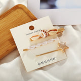 Pearl Beach Shell Conch Feather Hair Clips Set Women Girls Hairpins