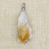 Natural Stone Raw Ore Fluorite Pendant 3Pcs/Lot