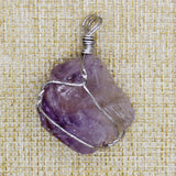 Natural Stone Raw Ore Fluorite Pendant 3Pcs/Lot