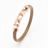 Twisted Weave Stainless Steel Bracelets