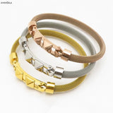 Twisted Weave Stainless Steel Bracelets