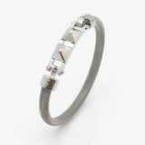 Twisted Weave Stainless Steel Bracelets