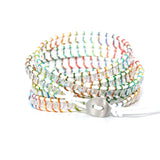 Colorful Rope Crystal Beads Charms Bracelet for Women Boho