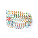 Colorful Rope Crystal Beads Charms Bracelet for Women Boho