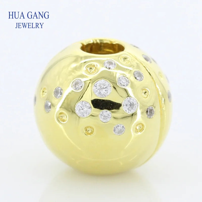 High 925 Sterling Silver Shining DIY Pulse Jewels for Women