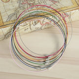 50pcs Stainless Steel Wire Collar Steel Rope Necklace Pendant Lanyard