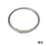 50pcs Stainless Steel Wire Collar Steel Rope Necklace Pendant Lanyard