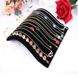 Velvet Necklace Bracelet Display Board Jewelry Organizer Stand Holder