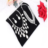 Velvet Necklace Bracelet Display Board Jewelry Organizer Stand Holder