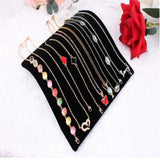 Velvet Necklace Bracelet Display Board Jewelry Organizer Stand Holder