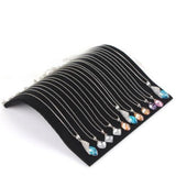Velvet Necklace Bracelet Display Board Jewelry Organizer Stand Holder