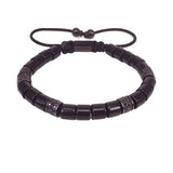 Tulum Collection Bracelet CZ Tube Beads Men Women Onyx Stone