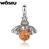 925 Silver Bee Charm Bead for DIY Jewelry