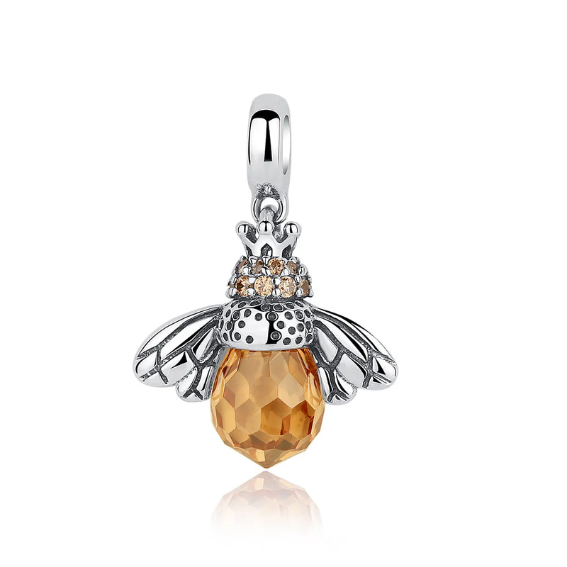 925 Silver Bee Charm Bead for DIY Jewelry