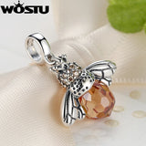 925 Silver Bee Charm Bead for DIY Jewelry