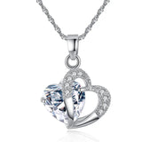 Heart Power Necklace Crystal Jewelry for Women