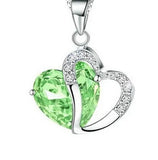 Heart Power Necklace Crystal Jewelry for Women