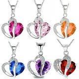 Heart Power Necklace Crystal Jewelry for Women