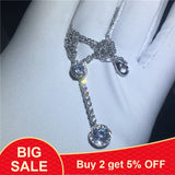 Tennis Pendant: 925 Silver Party Wedding Pendants for Women