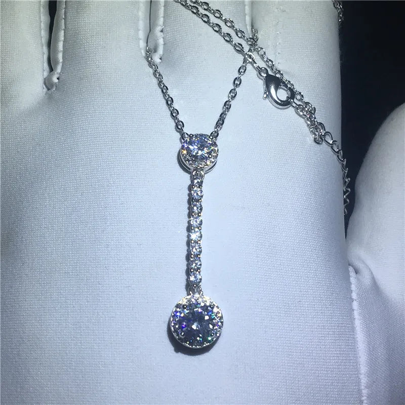 Tennis Pendant: 925 Silver Party Wedding Pendants for Women