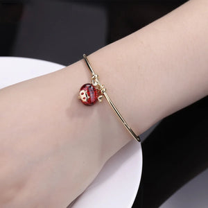Golden Pig Zodiac Birthyear Red Pendant Bracelet Cyber Red Personality