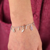 Lucky Wing feather charm Hamsa Bracelets Evil Eye Women Bracelet Fatima