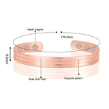 Copper Magnetic Bracelet Men Women Healthy Power Therapy Magnets Bangles Gift