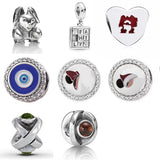 925 Silver Animal Charm Bead Heart Pendant Jewelry