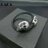 316L Stainless Steel Skull Link Biker Bracelet