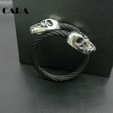316L Stainless Steel Skull Link Biker Bracelet