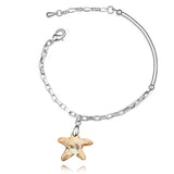 European Jewelry Crystal Bracelet Starfish Shape for Women