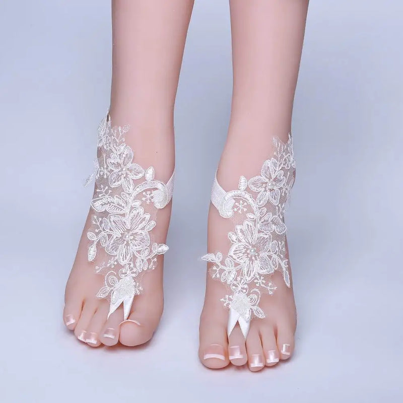 Foot Chain Lace Anklet Beach Wedding Barefoot Sandals
