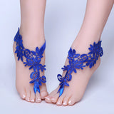 Lace Ankle Bracelet Bridal Beach Wedding Barefoot Sandals