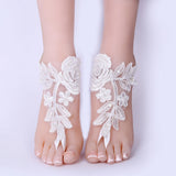 Foot Chain Lace Ankle Bracelet Bridal Beach Wedding Barefoot Sandals
